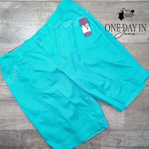 Gloria Vanderbilt Poolside Bermuda Shorts Size 14